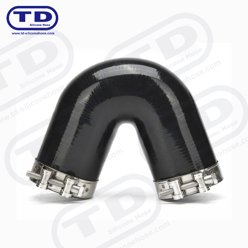 Силиконовый коленчатый шланг 135°