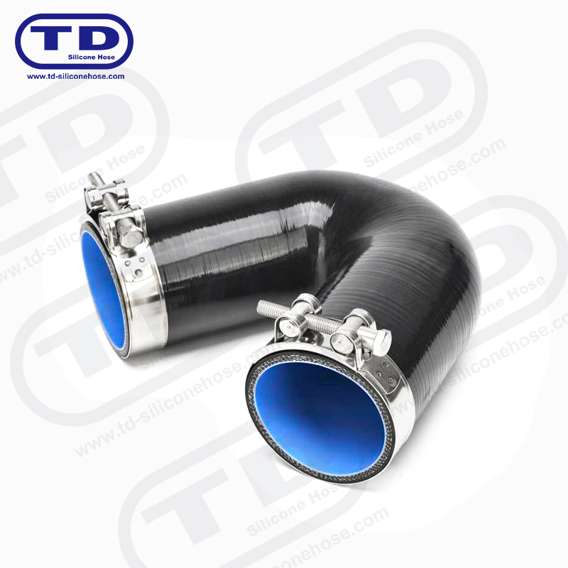 Силиконовый коленчатый шланг 135°