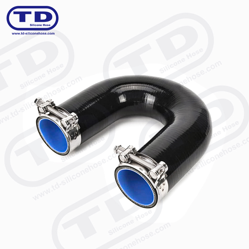 Силиконовый коленчатый шланг 180° (U-образный шланг)