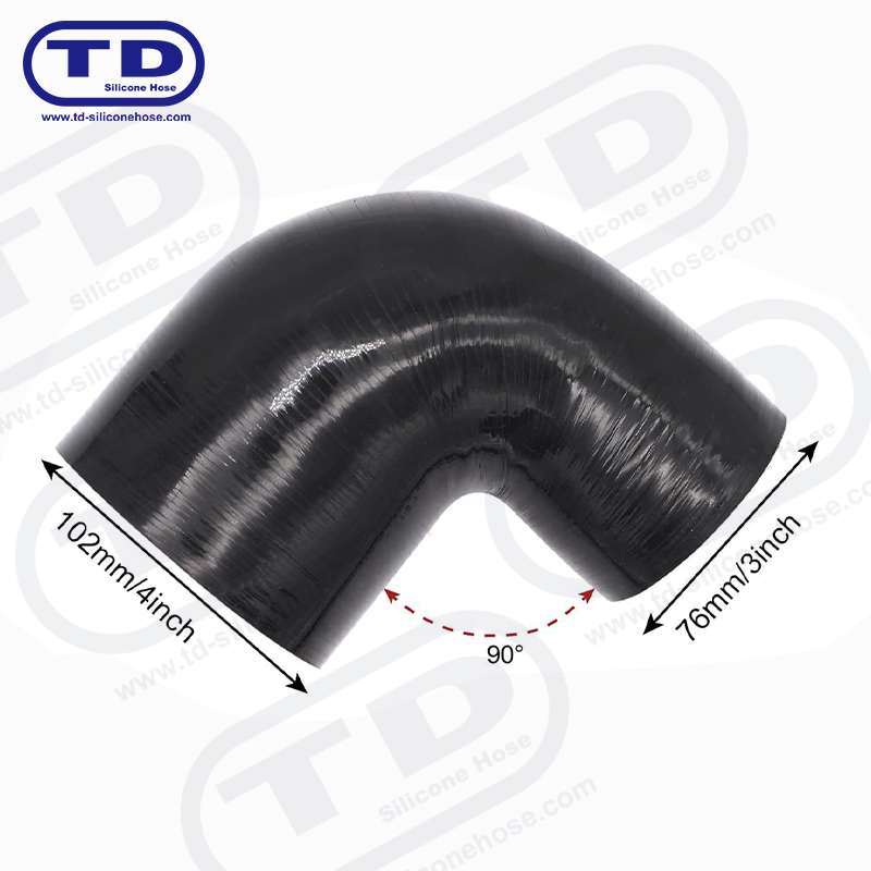 Силиконовый переходной шланг 90°
