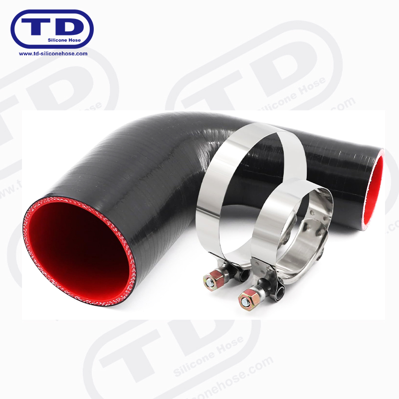 Силиконовый переходной шланг 90°