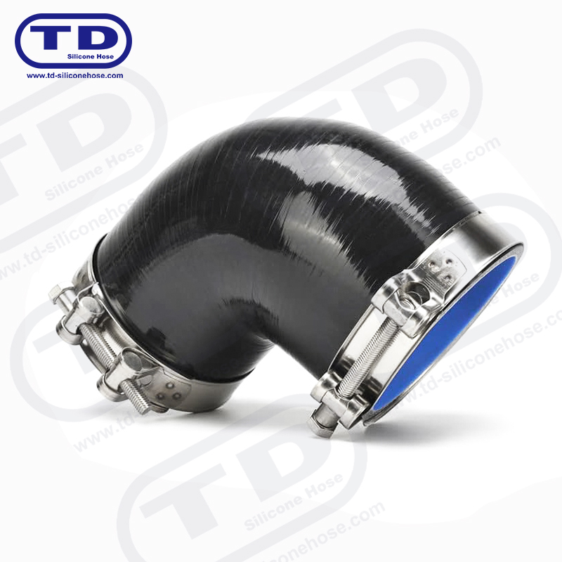 Силиконовый переходной шланг 90°