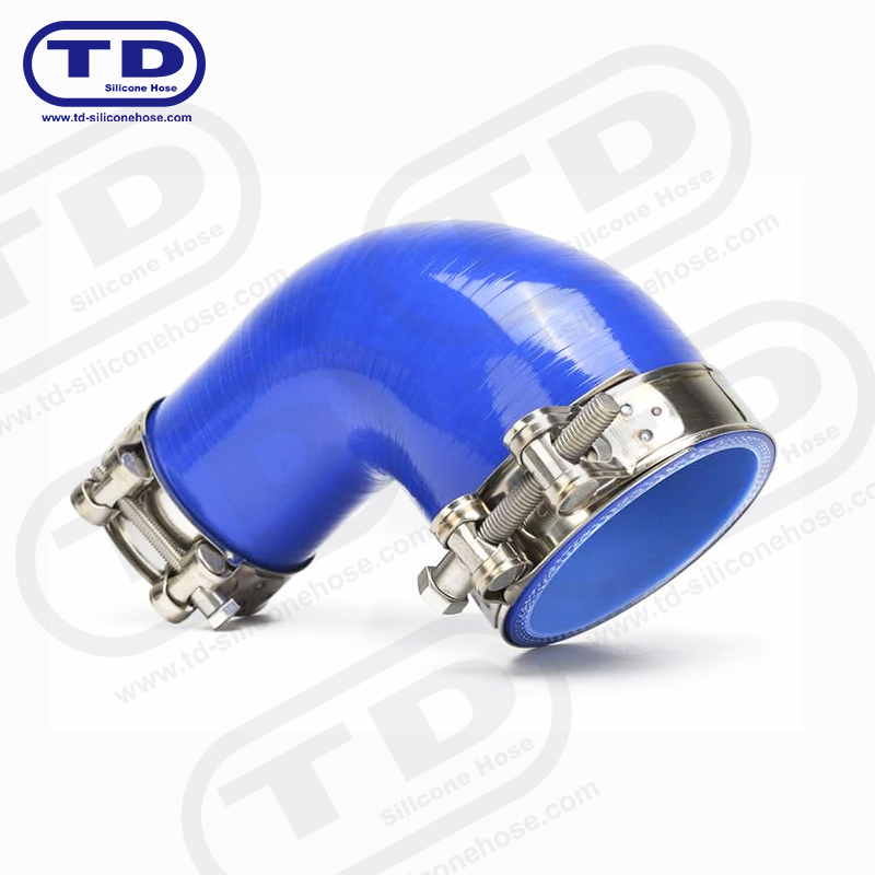 Силиконовый переходной шланг 90°