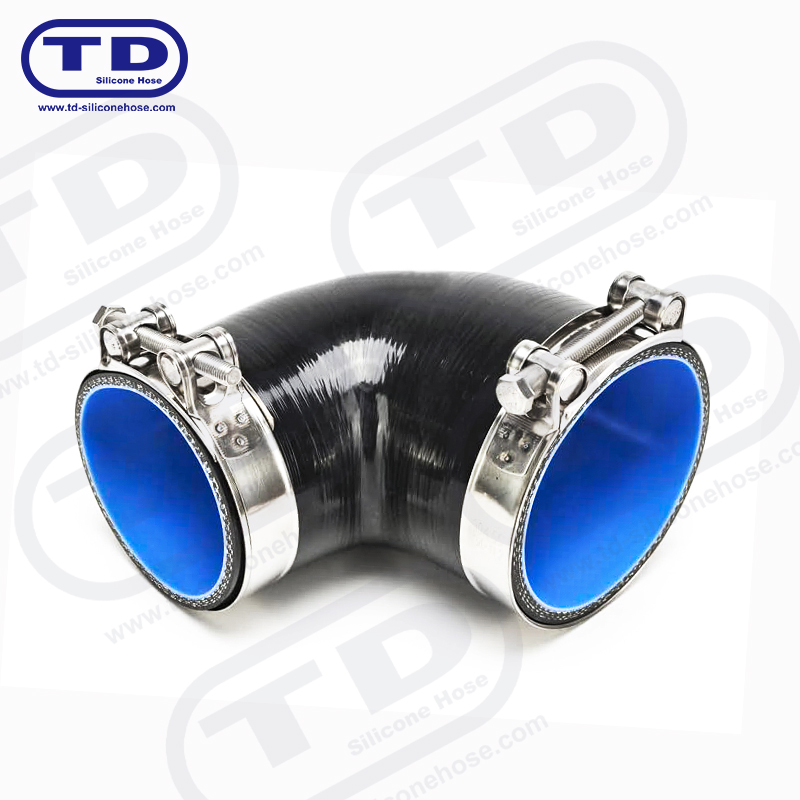 Силиконовый переходной шланг 90°