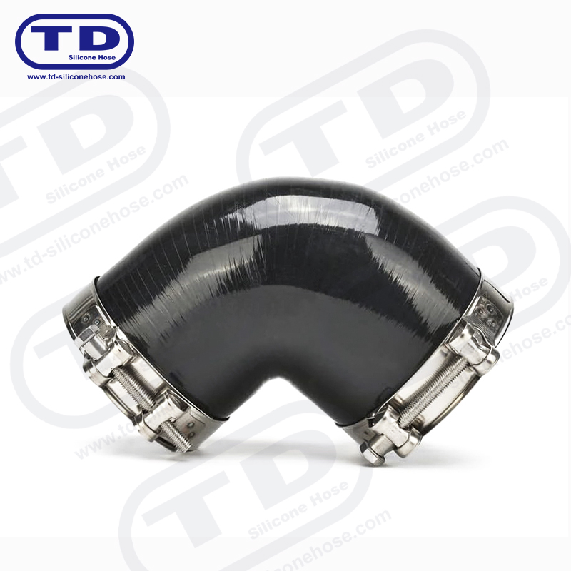 Силиконовый переходной шланг 90°